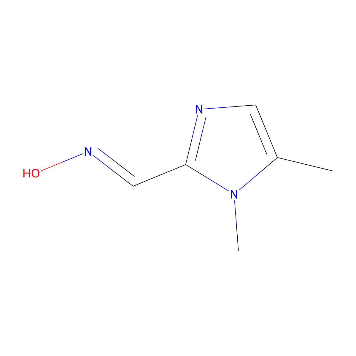 N-[(1,5-dimethyl-1H-imidazol-2-yl)methylidene]hydroxylamine molecular structure, CAS 2149010-15-9