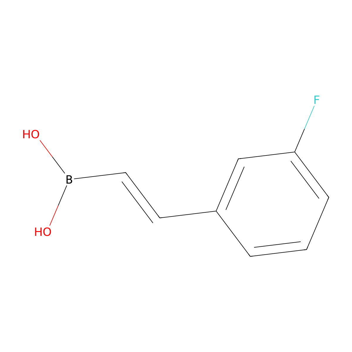 (3-Fluorostyryl)boronic acid molecular structure, CAS 214907-19-4