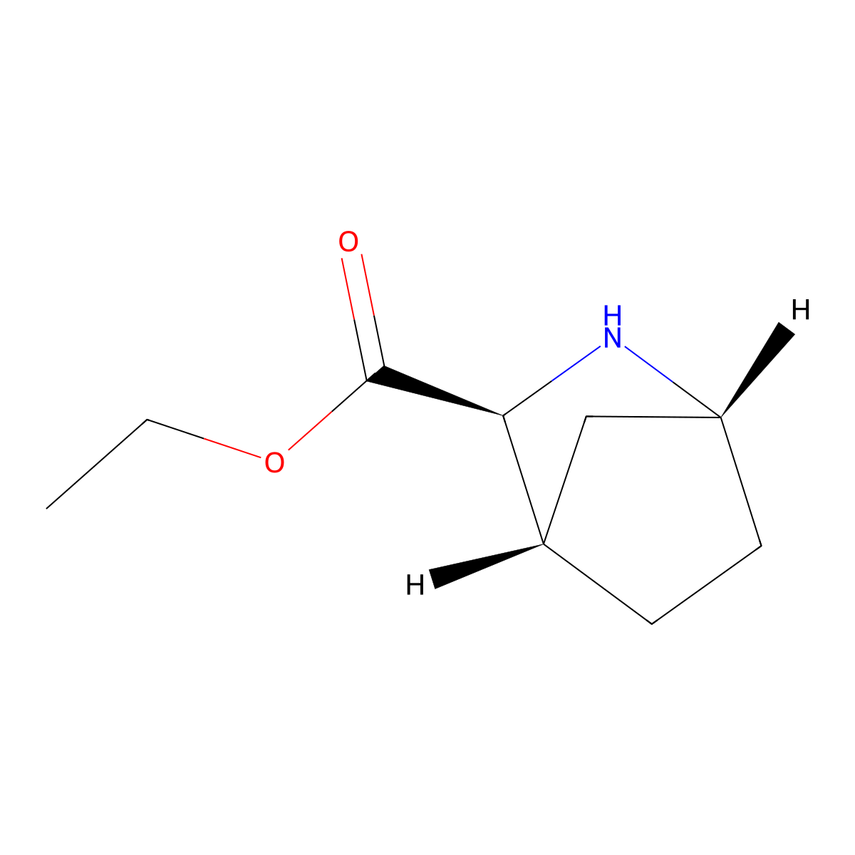 (1R,3S,4S)-Ethyl 2-azabicyclo[2.2.1]heptane-3-carboxylate molecular structure, CAS 214910-41-5