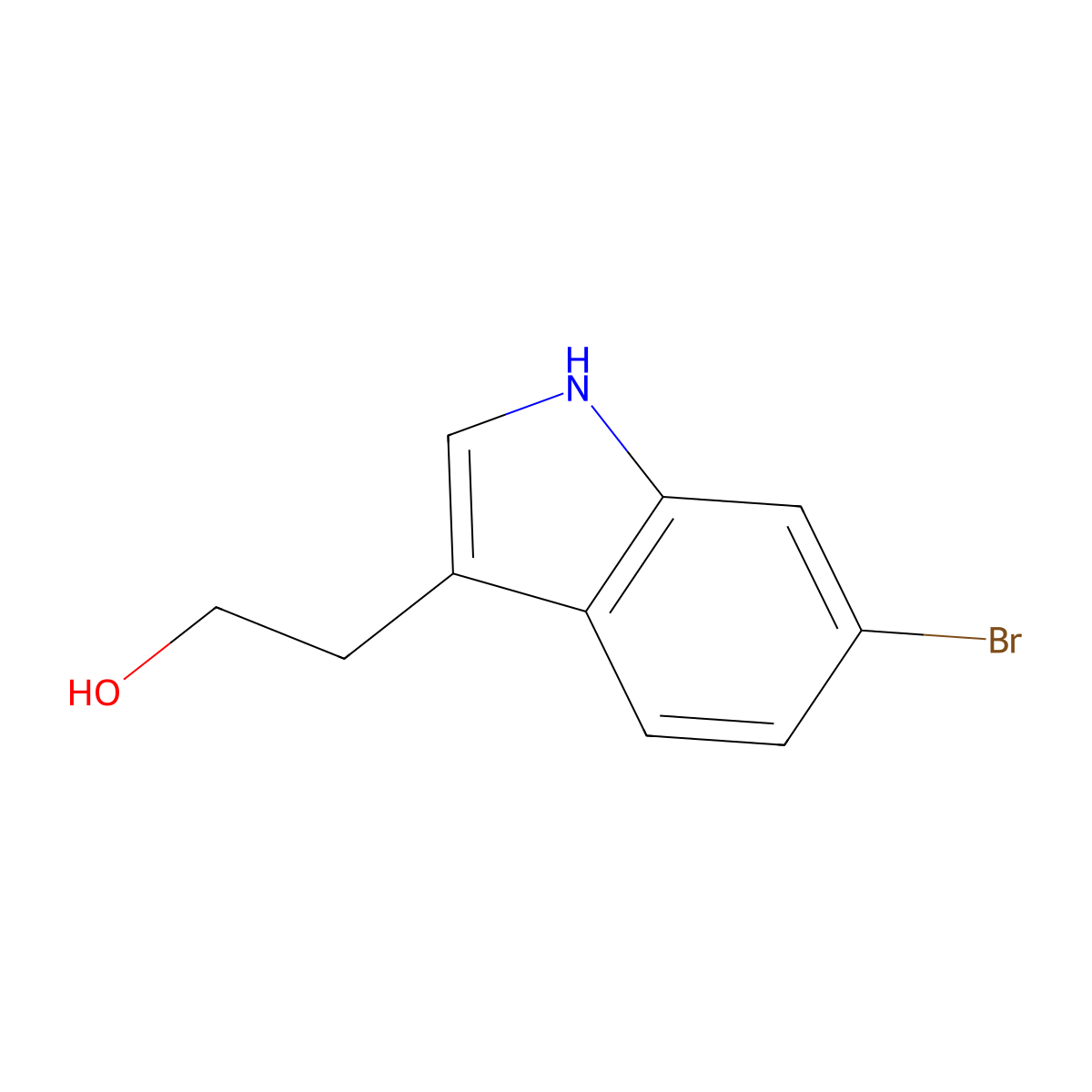 2-(6-Bromo-1H-indol-3-yl)ethanol molecular structure, CAS 214915-72-7