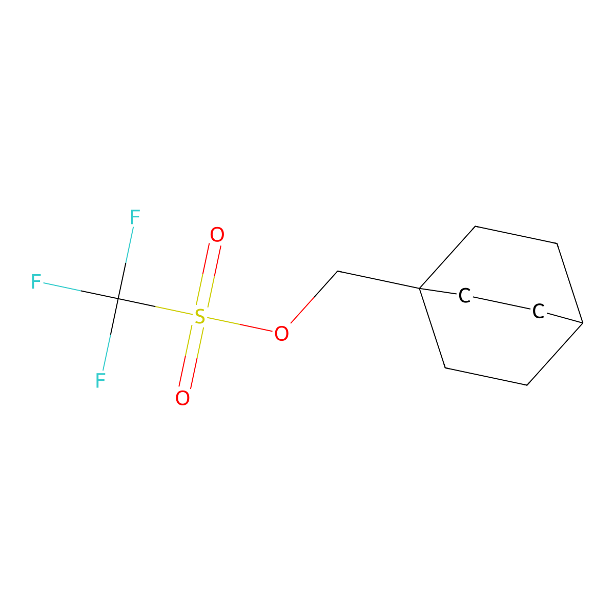 {Bicyclo[2.2.2]octan-1-yl}methyl trifluoromethanesulfonate molecular structure, CAS 2149162-67-2