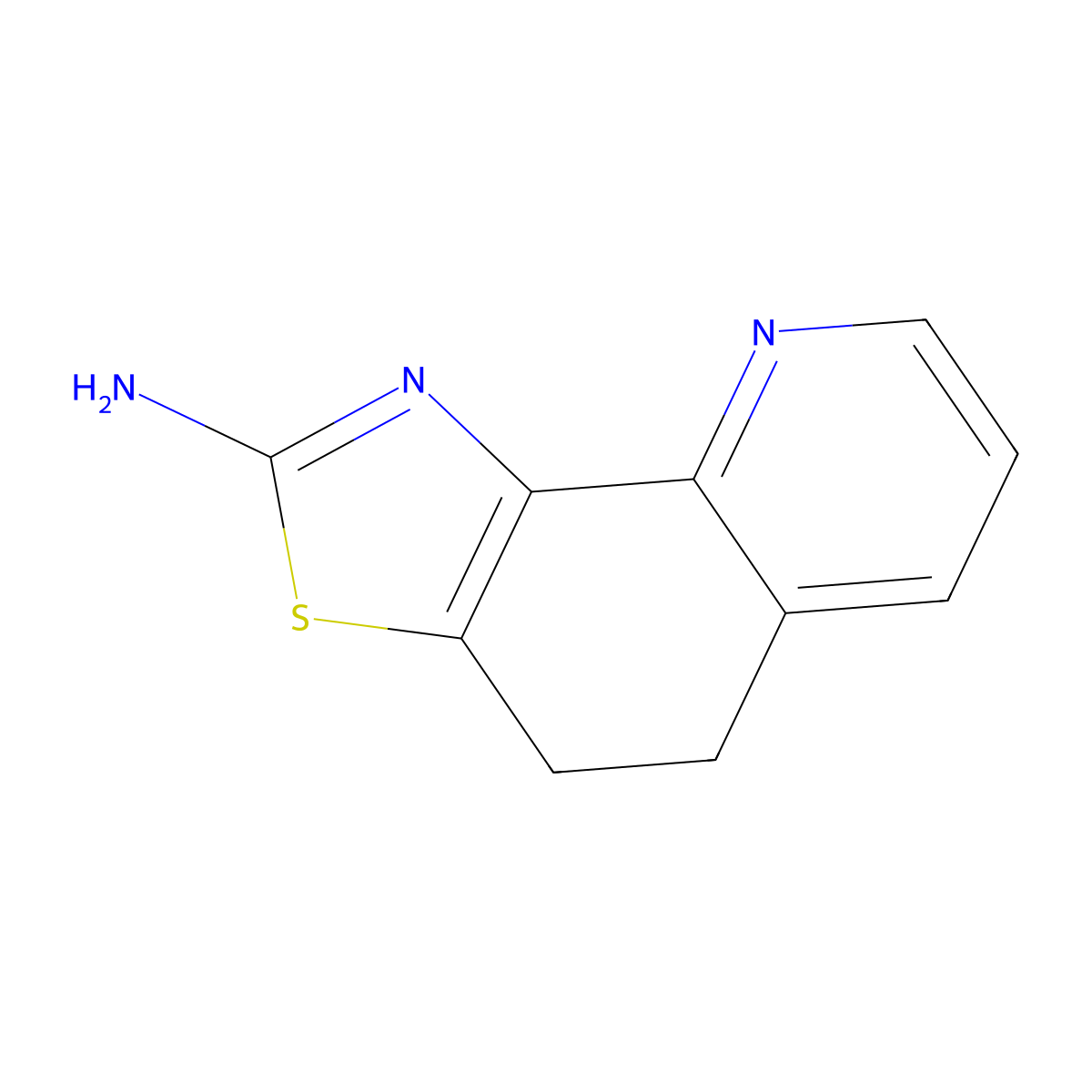 4H,5H-[1,3]thiazolo[5,4-h]quinolin-2-amine molecular structure, CAS 2149175-49-3