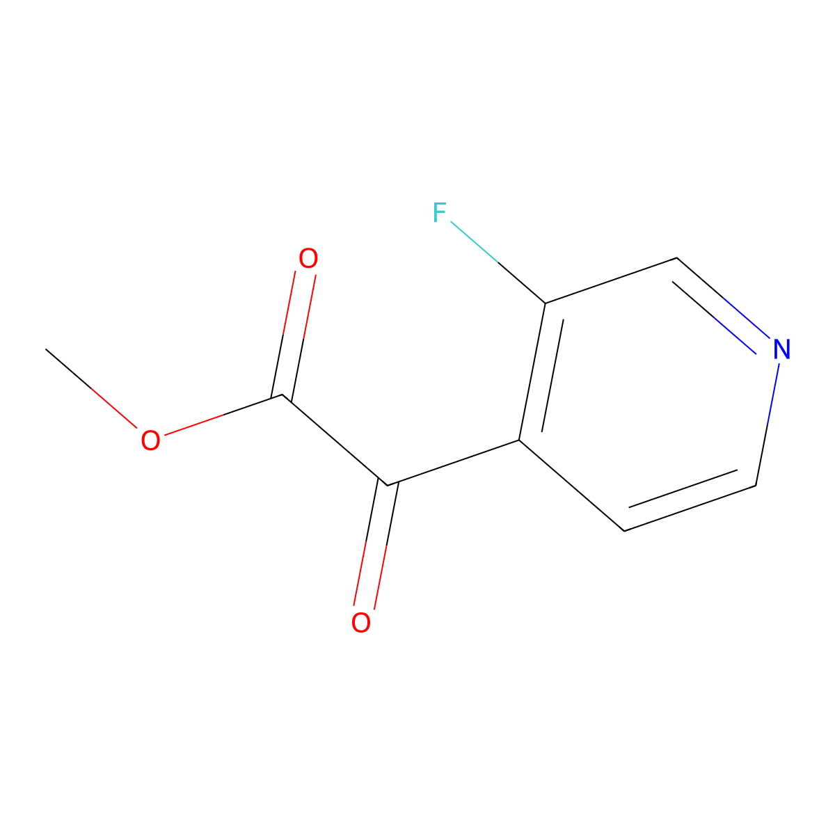 (3-Fluoro-pyridin-4-yl)-oxo-acetic acid methyl ester molecular structure, CAS 2149202-25-3