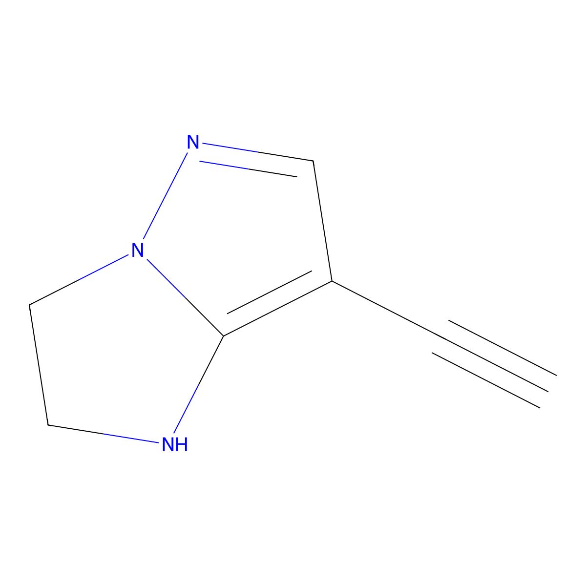 7-ethynyl-1H,2H,3H-pyrazolo[1,5-a]imidazole molecular structure, CAS 2149287-98-7