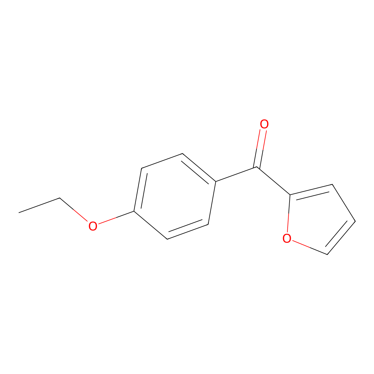4-Ethoxyphenyl 2-furyl ketone molecular structure, CAS 21493-98-1