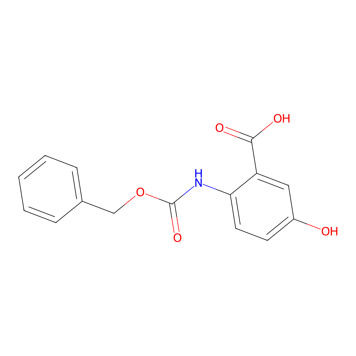 2-(((Benzyloxy)carbonyl)amino)-5-hydroxybenzoic acid molecular structure, CAS 214957-88-7