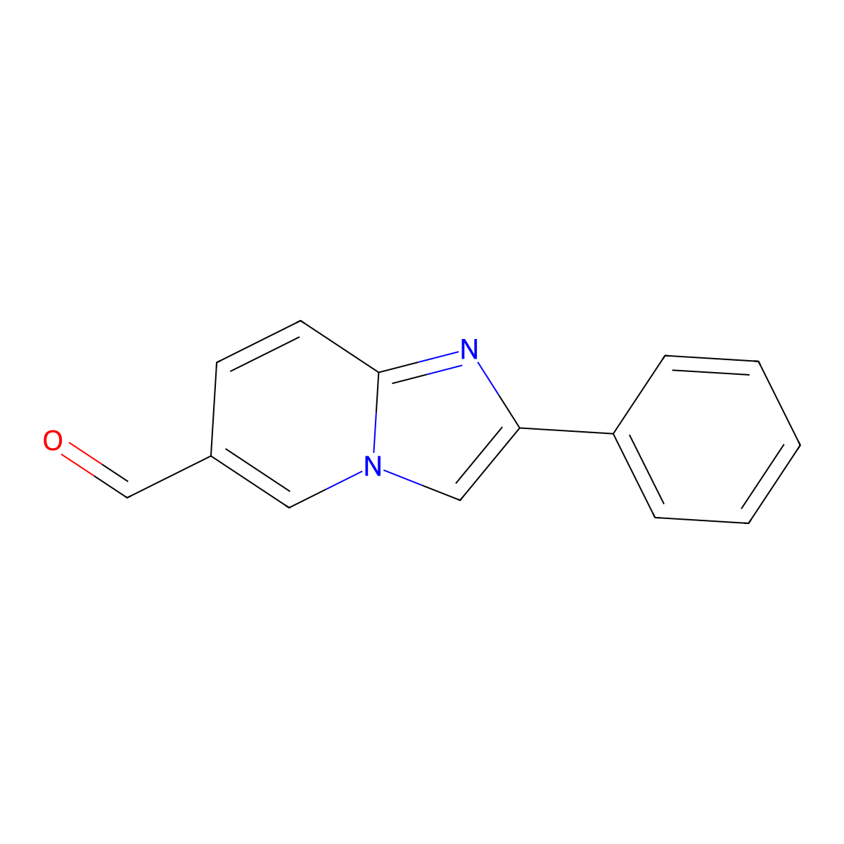 2-Phenylimidazo[1,2-a]pyridine-6-carbaldehyde molecular structure, CAS 214958-30-2