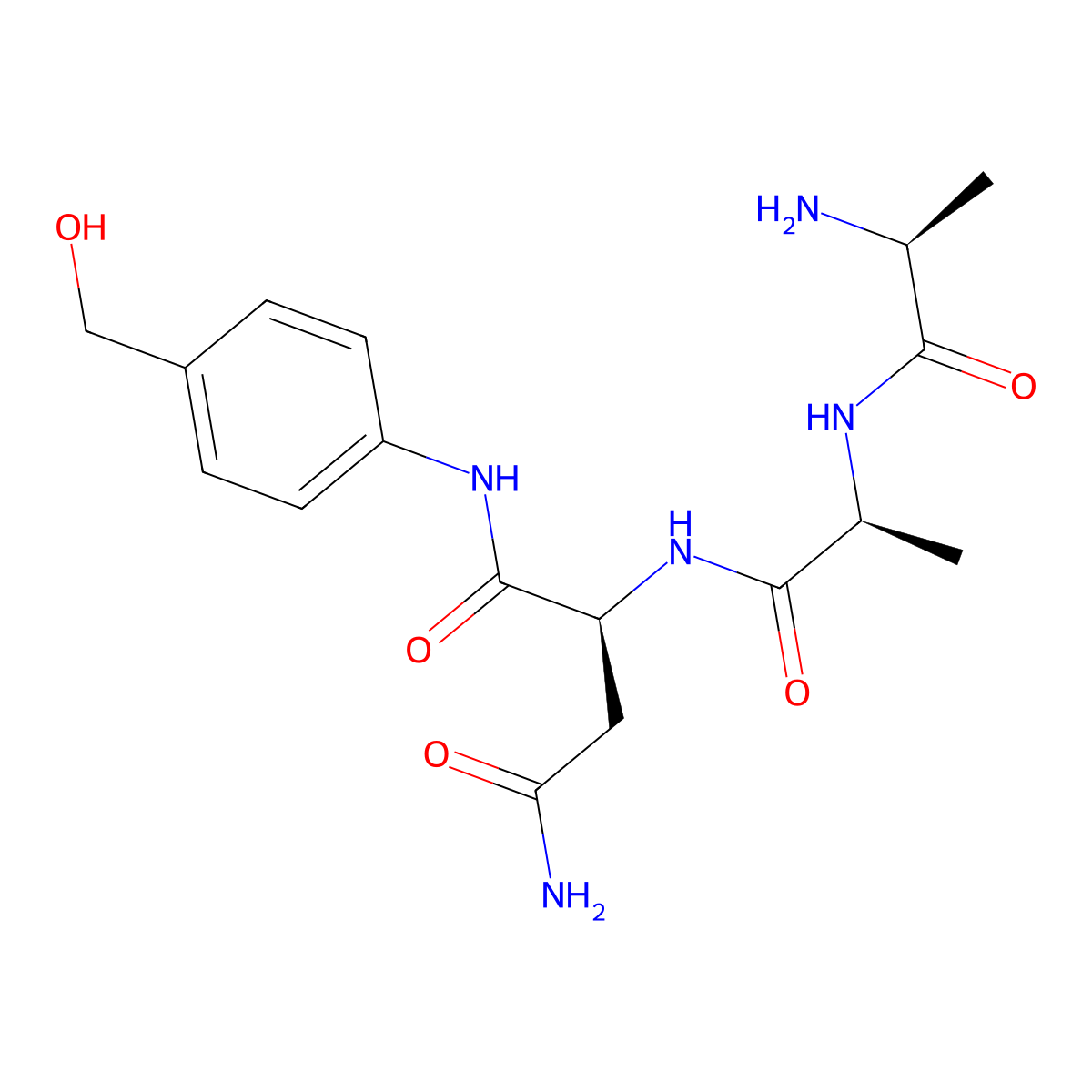 Ala-Ala-Asn-PAB molecular structure, CAS 2149584-00-7