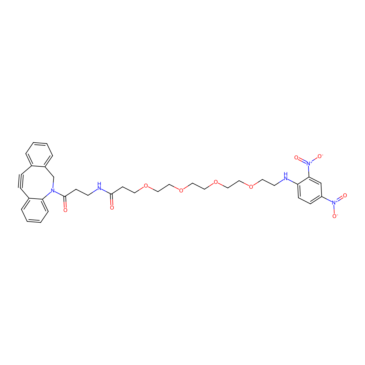 Dnp-peg4-dbco molecular structure, CAS 2149585-17-9