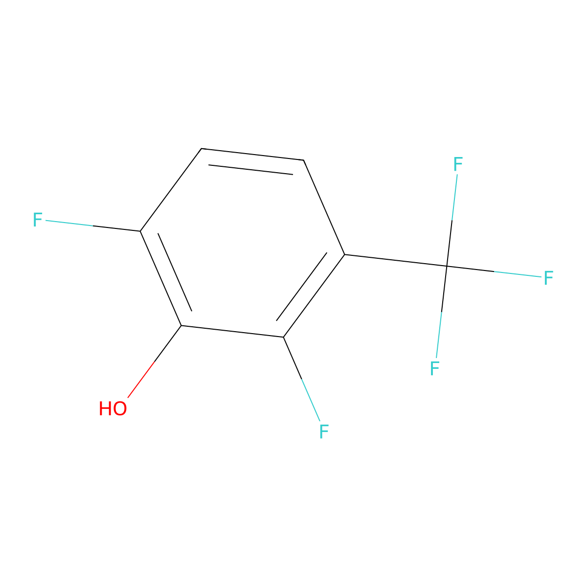 2,6-Difluoro-3-(trifluoromethyl)phenol molecular structure, CAS 2149589-77-3