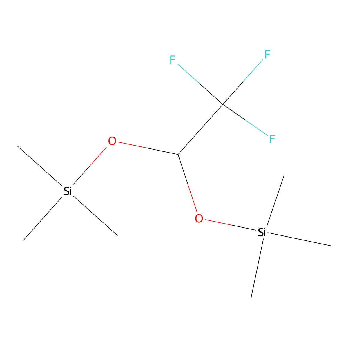 2,2,6,6-Tetramethyl-4-(trifluoromethyl)-3,5-dioxa-2,6-disilaheptane molecular structure, CAS 2149590-54-3