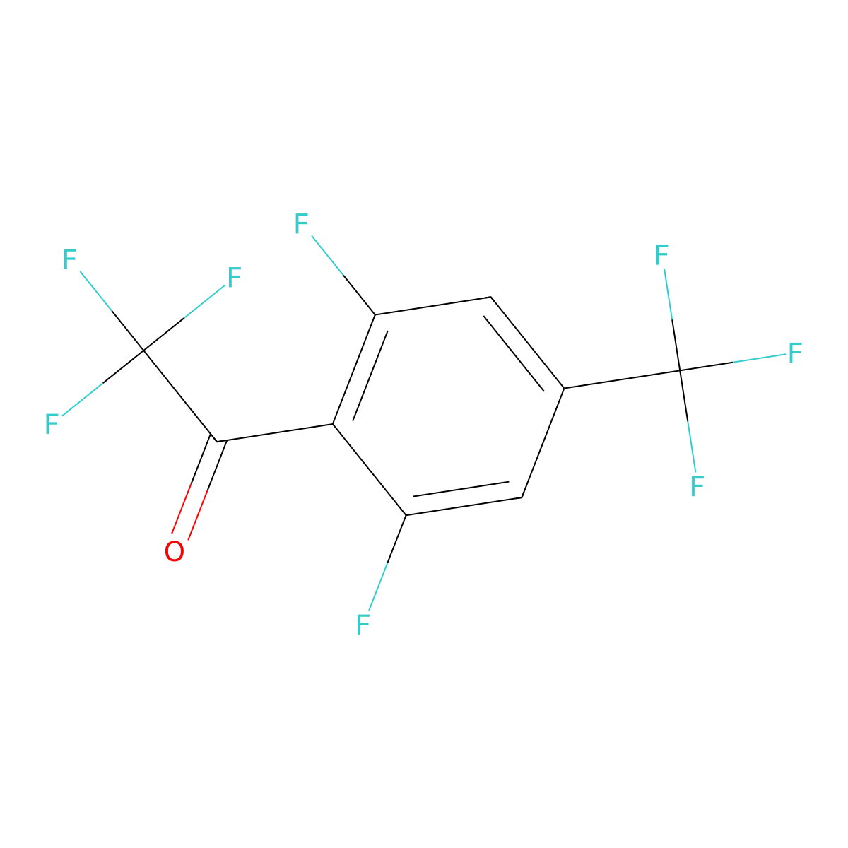 2,2,2,2',6'-Pentafluoro-4'-(trifluoromethyl)acetophenone molecular structure, CAS 2149590-62-3