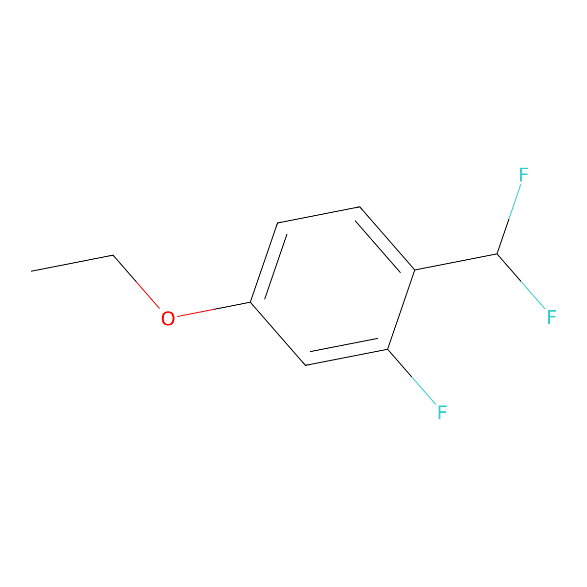 1-(Difluoromethyl)-4-ethoxy-2-fluorobenzene molecular structure, CAS 2149591-21-7