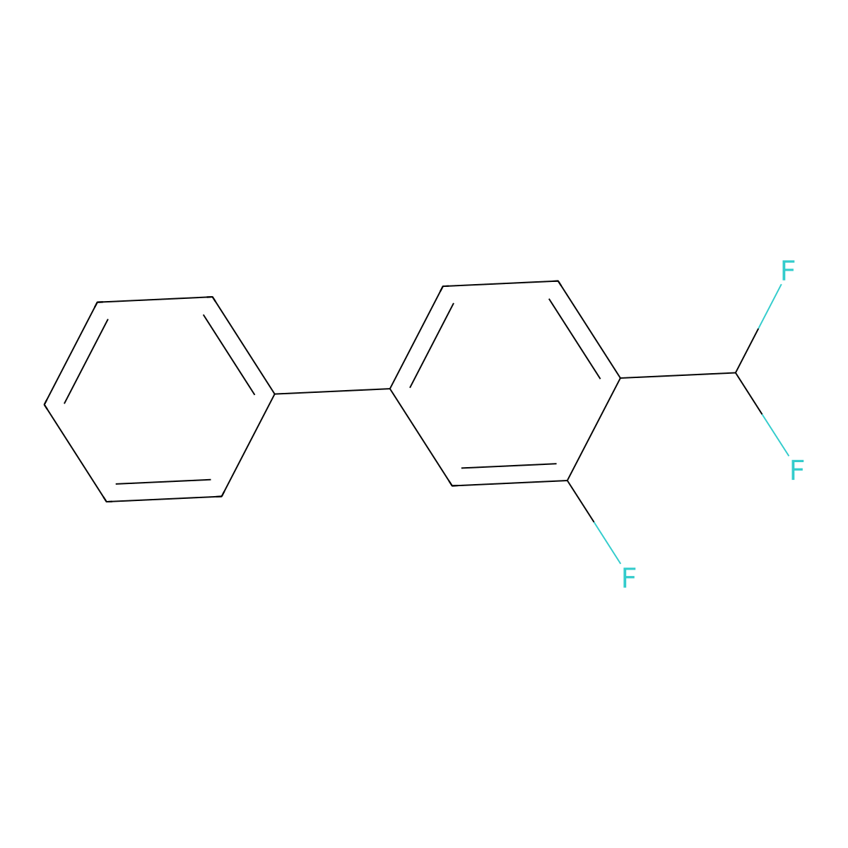 4-(Difluoromethyl)-3-fluorobiphenyl molecular structure, CAS 2149597-27-1