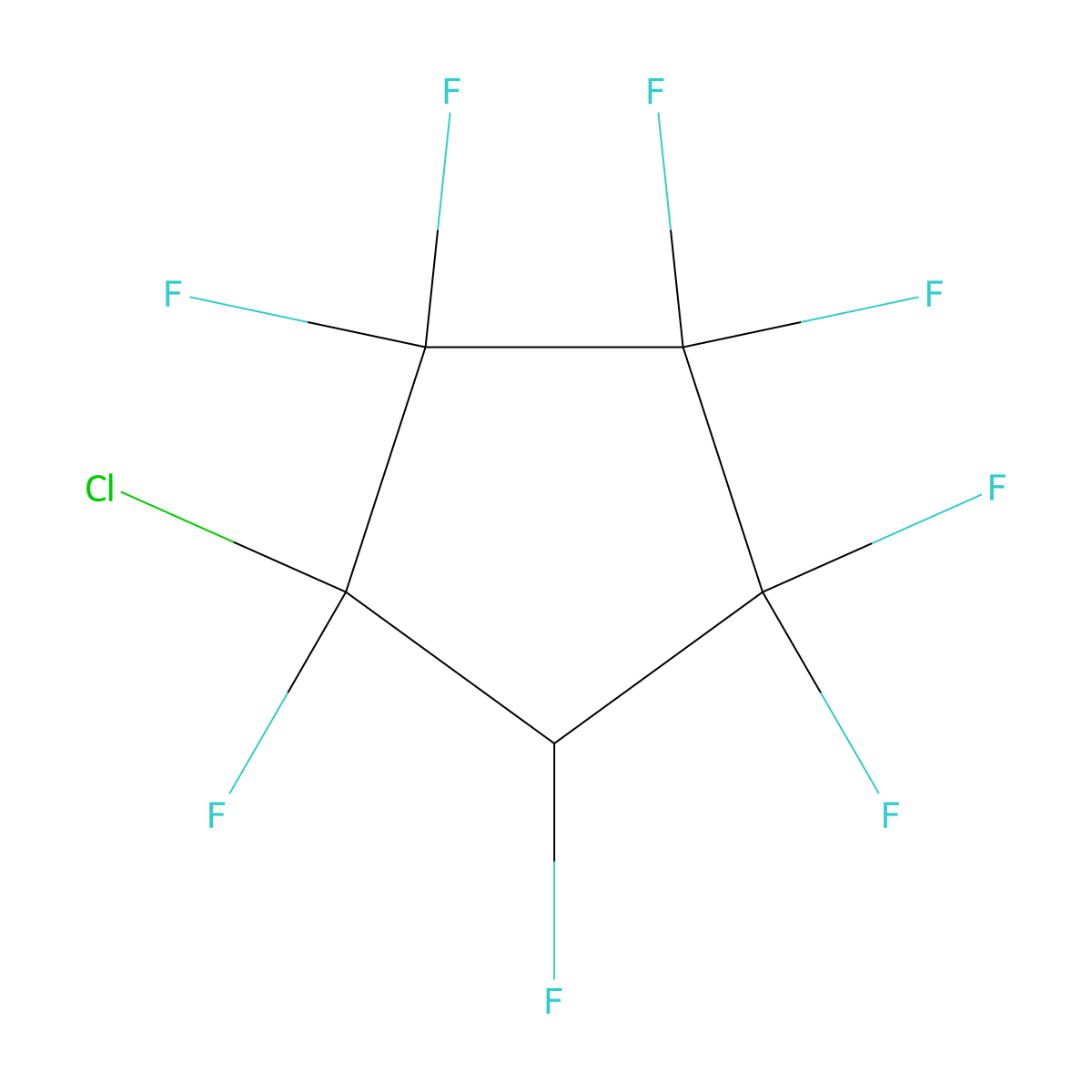 1-Chloro-2H-perfluorocyclopentane molecular structure, CAS 2149598-14-9