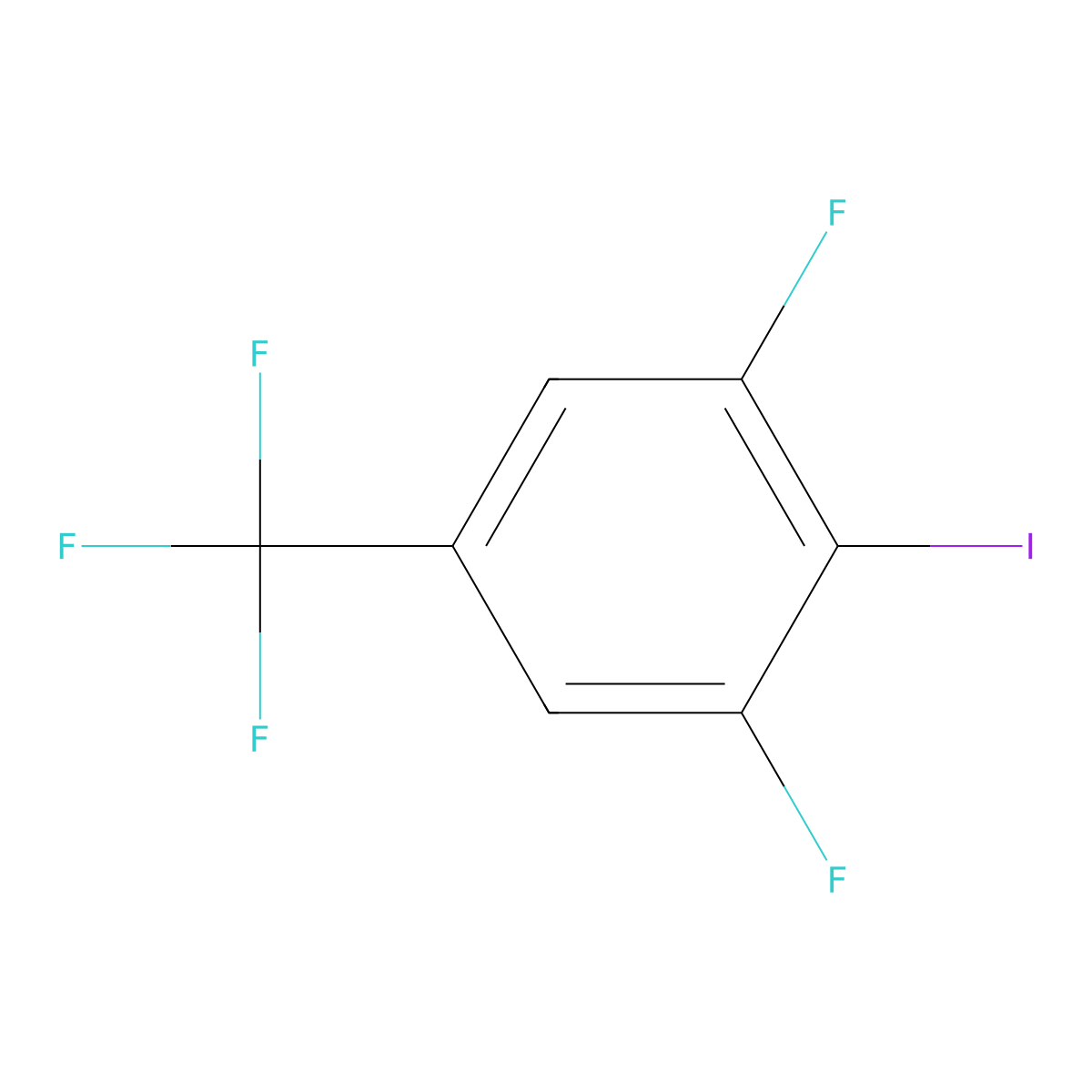 3,5-Difluoro-4-iodobenzotrifluoride molecular structure, CAS 2149601-44-3