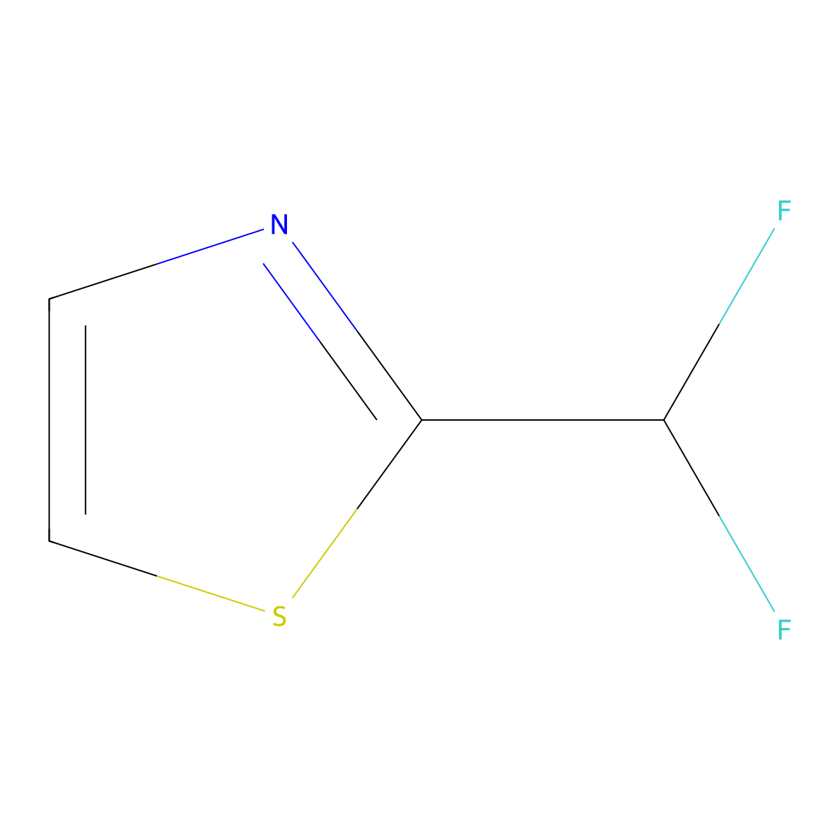2-(Difluoromethyl)thiazole molecular structure, CAS 2149601-66-9