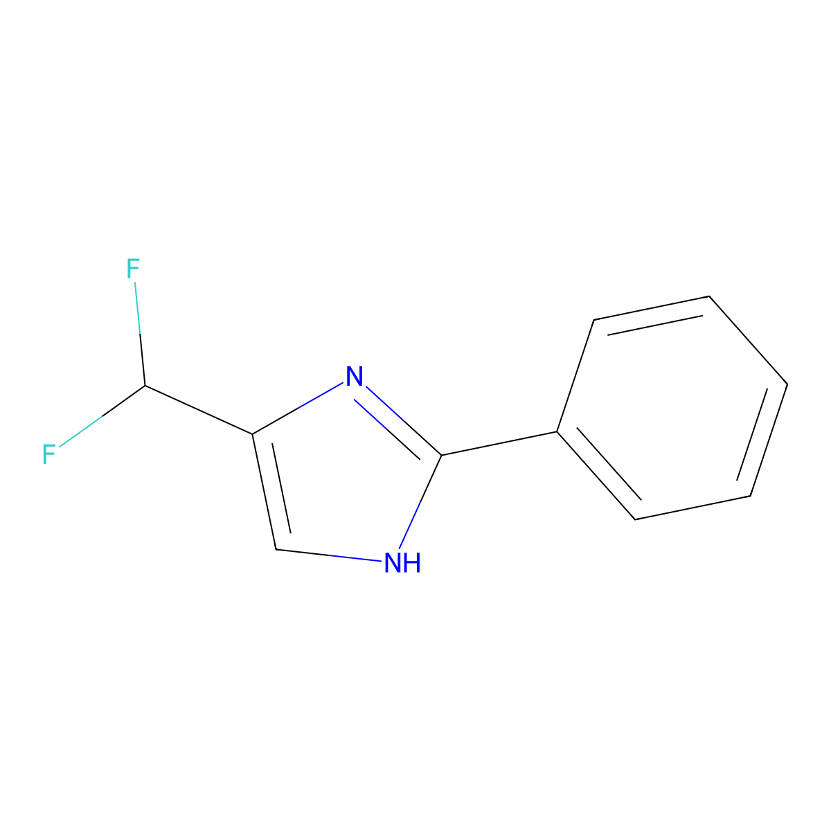 5-(Difluoromethyl)-2-phenylimidazole molecular structure, CAS 2149602-29-7