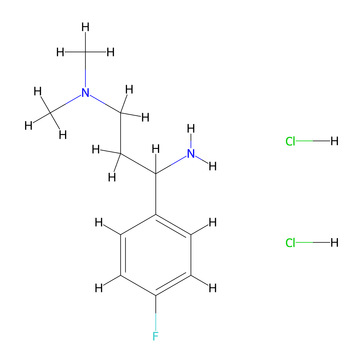 1-(4-Fluorophenyl)-N3,N3-dimethylpropane-1,3-diamine dihydrochloride molecular structure, CAS 2149602-34-4