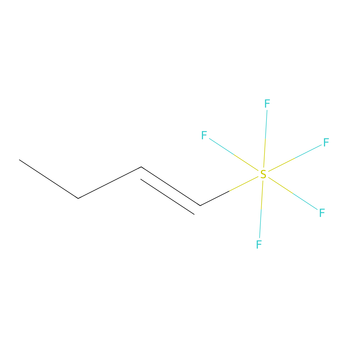 Buten-1-ylsulfur pentafluoride molecular structure, CAS 2149605-96-7