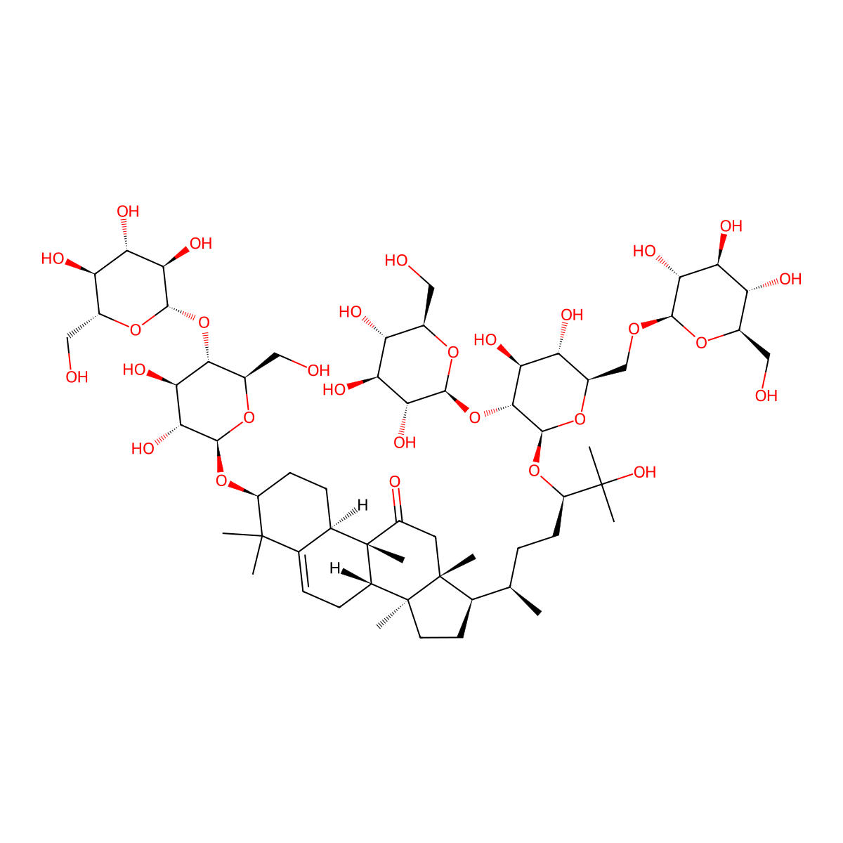 11-Oxoisomogroside V molecular structure, CAS 2149606-15-3