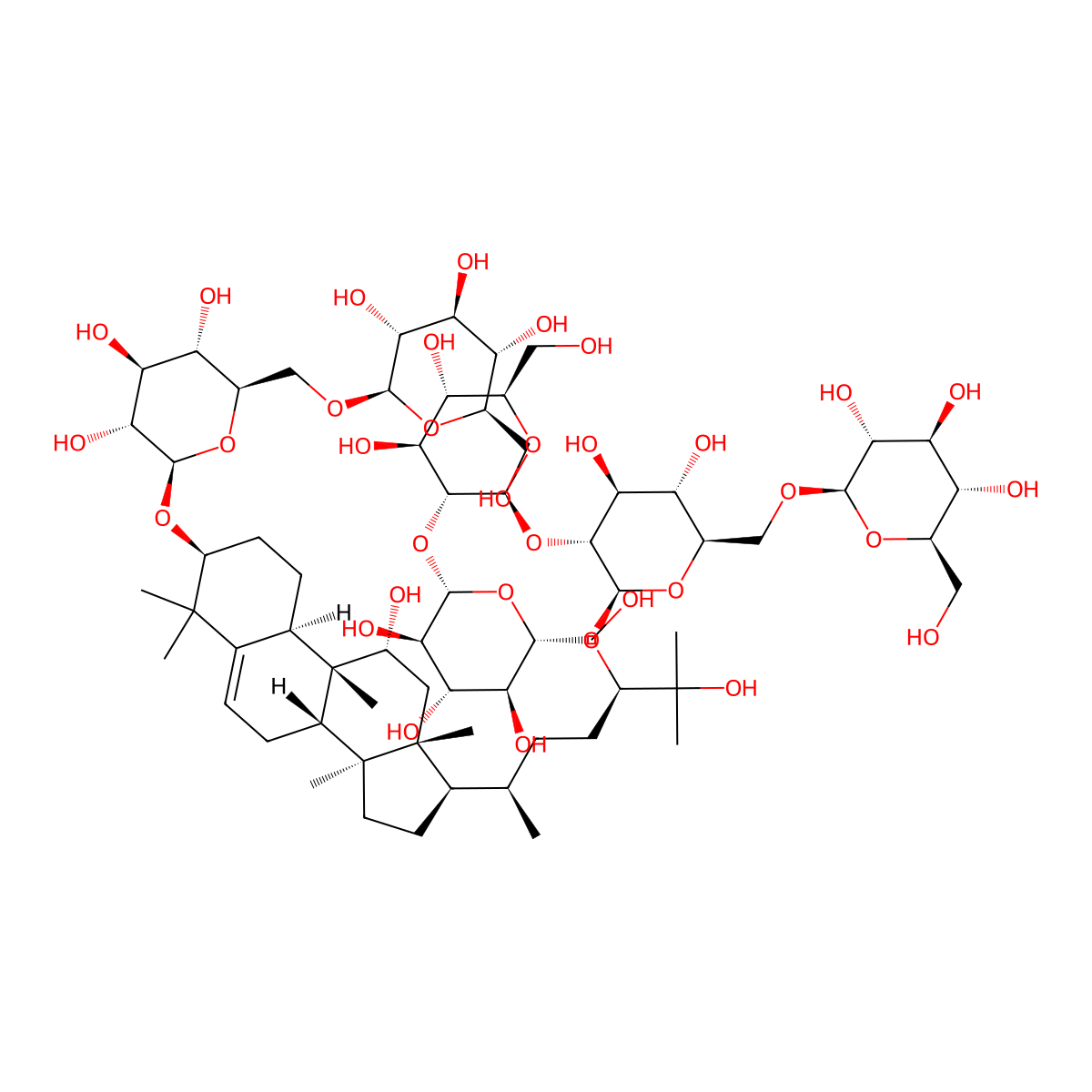 Mogroside VI B molecular structure, CAS 2149606-17-5