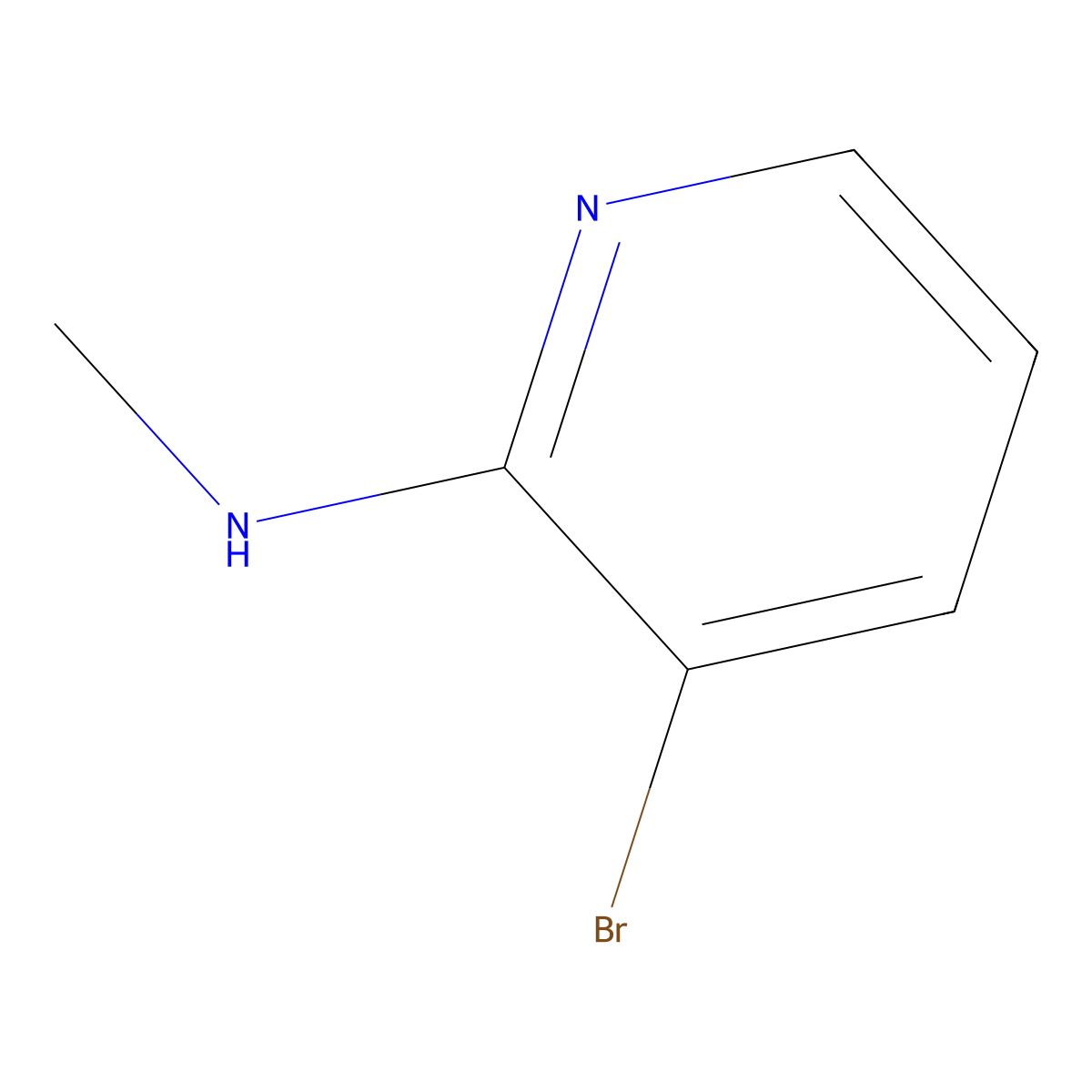 3-Bromo-N-methylpyridin-2-amine molecular structure, CAS 214977-38-5