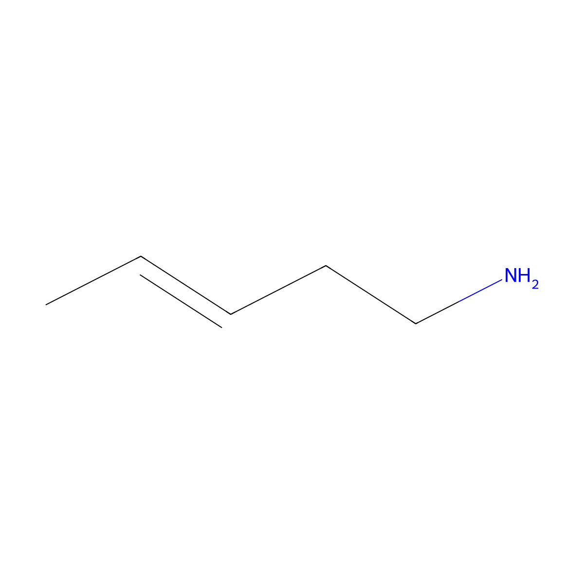 Pent-3-enylamine molecular structure, CAS 214979-33-6