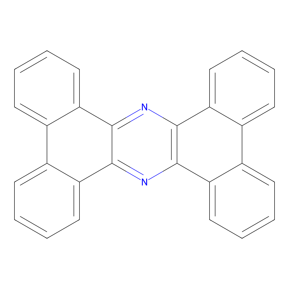 Tetrabenzo[a,c,H,j]phenazine molecular structure, CAS 215-14-5