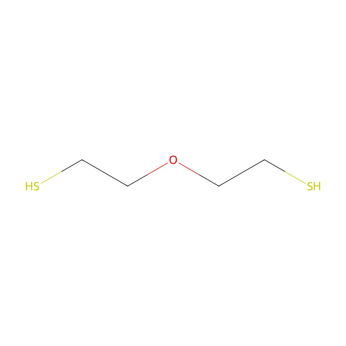 2,2'-Oxybisethanethiol molecular structure, CAS 2150-02-9