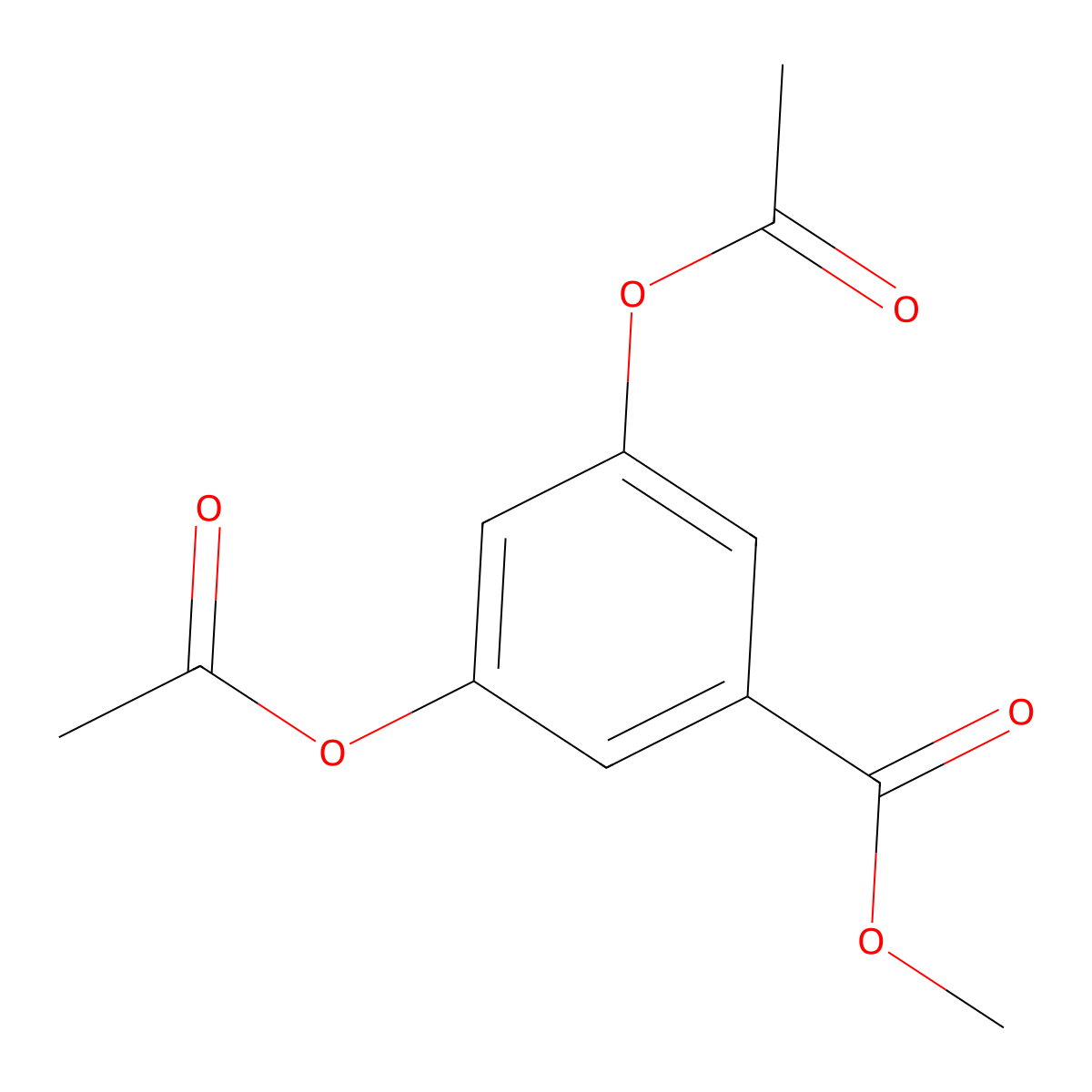 Methyl 3,5-bis(acetyloxy)benzoate molecular structure, CAS 2150-36-9