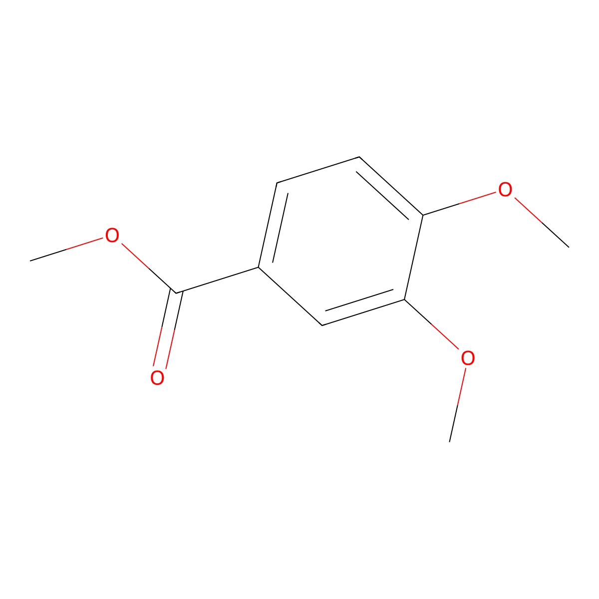 Methyl 3,4-Dimethoxybenzoate molecular structure, CAS 2150-38-1