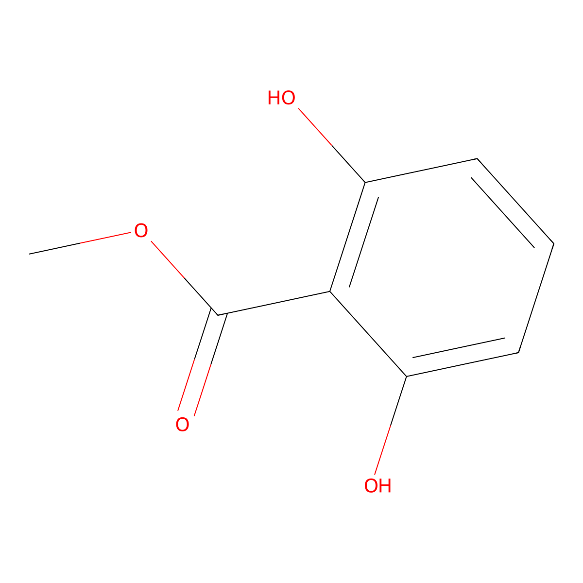 Methyl 2,6-dihydroxybenzoate molecular structure, CAS 2150-45-0