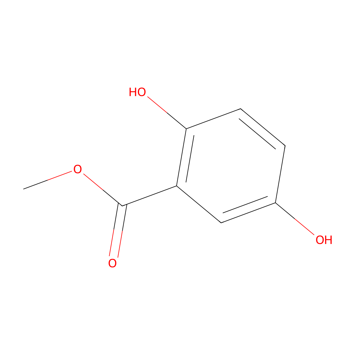 Methyl Gentisate molecular structure, CAS 2150-46-1