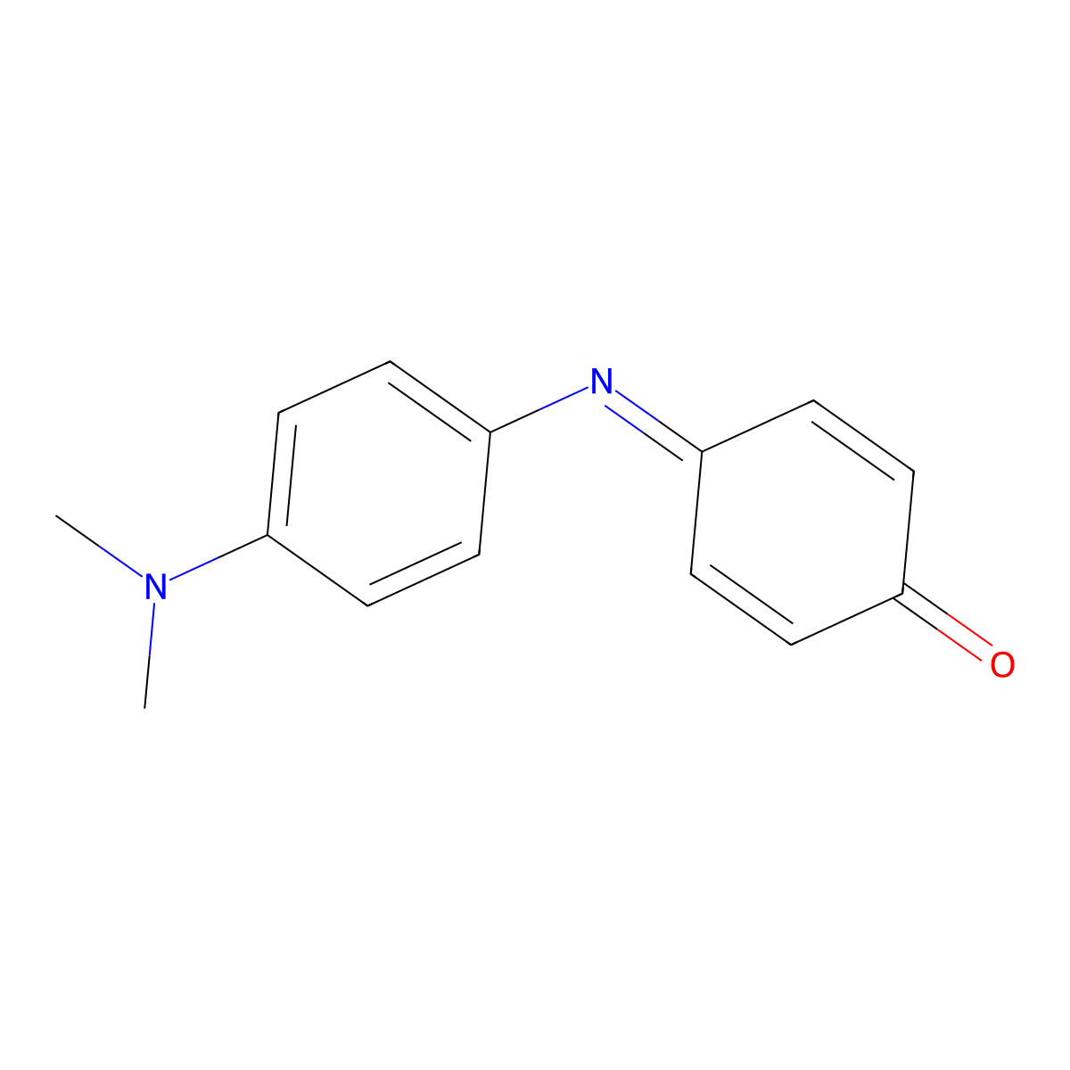 4-((4-(Dimethylamino)phenyl)imino)-2,5-cyclohexadien-1-one molecular structure, CAS 2150-58-5