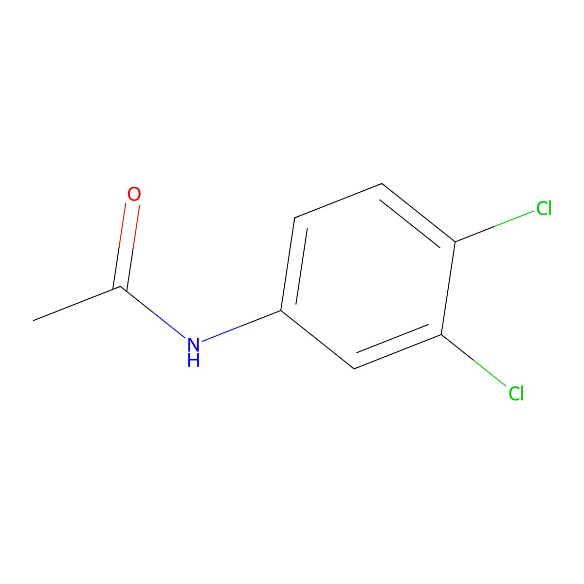 3,4-Dichloroacetanilide molecular structure, CAS 2150-93-8
