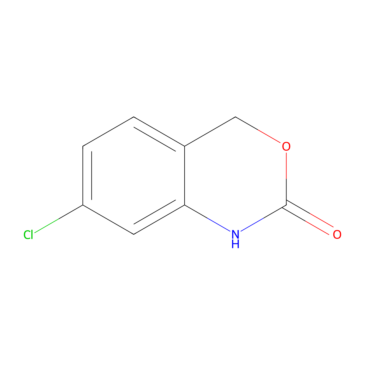 7-Chloro-2,4-dihydro-1H-3,1-benzoxazin-2-one molecular structure, CAS 21500-70-9