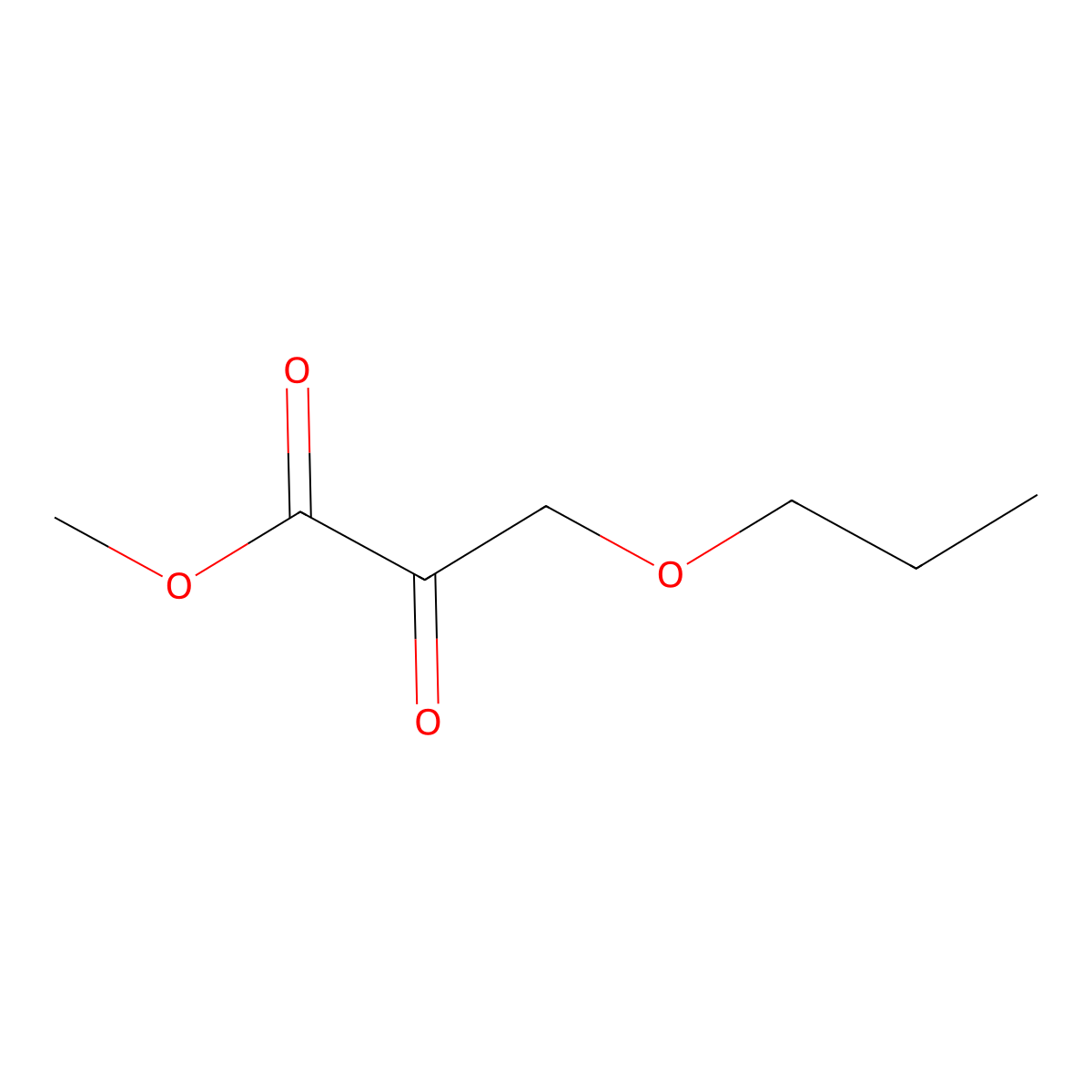 Methyl 2-oxo-3-propoxypropanoate molecular structure, CAS 2150202-67-6