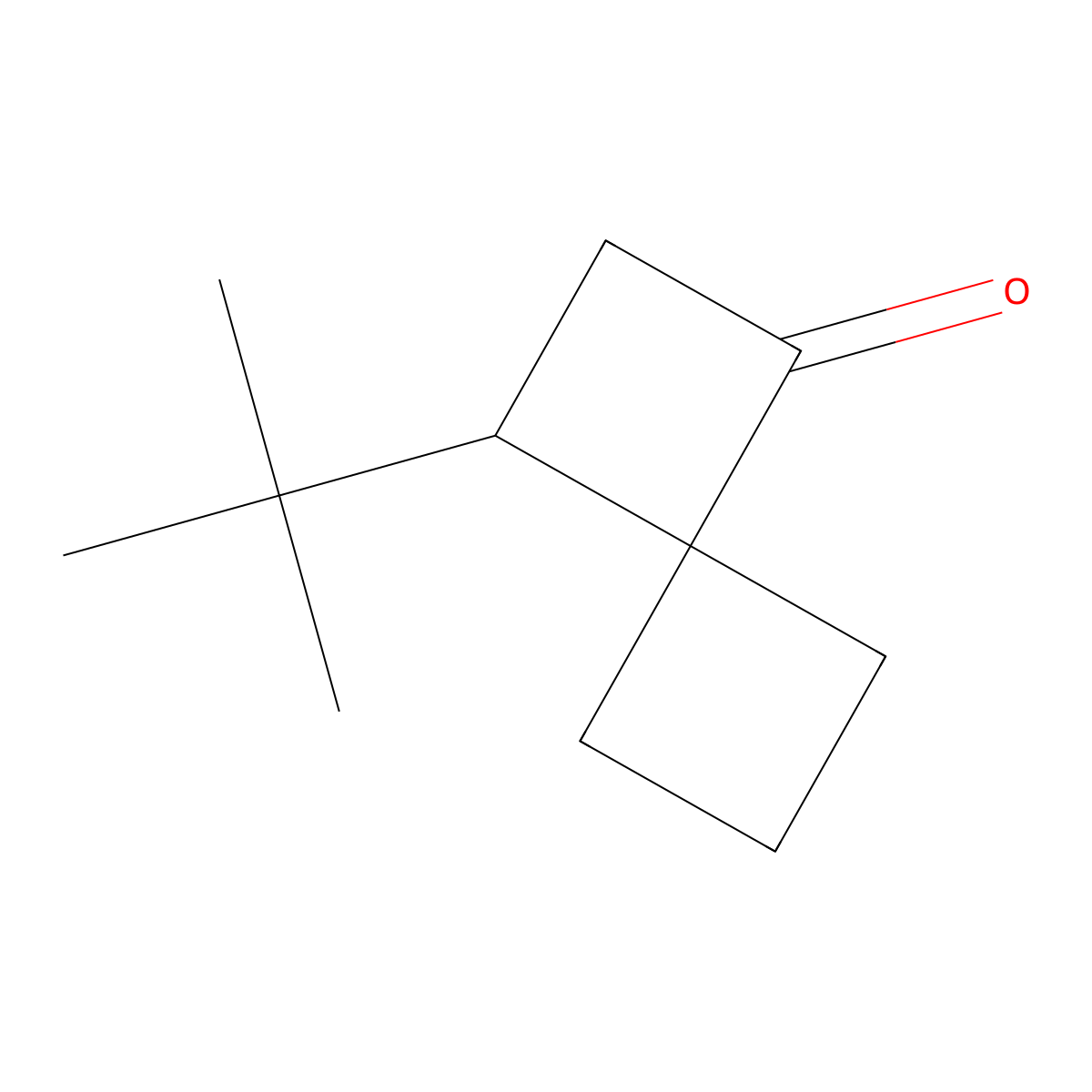 3-Tert-butylspiro[3.3]heptan-1-one molecular structure, CAS 2150245-91-1