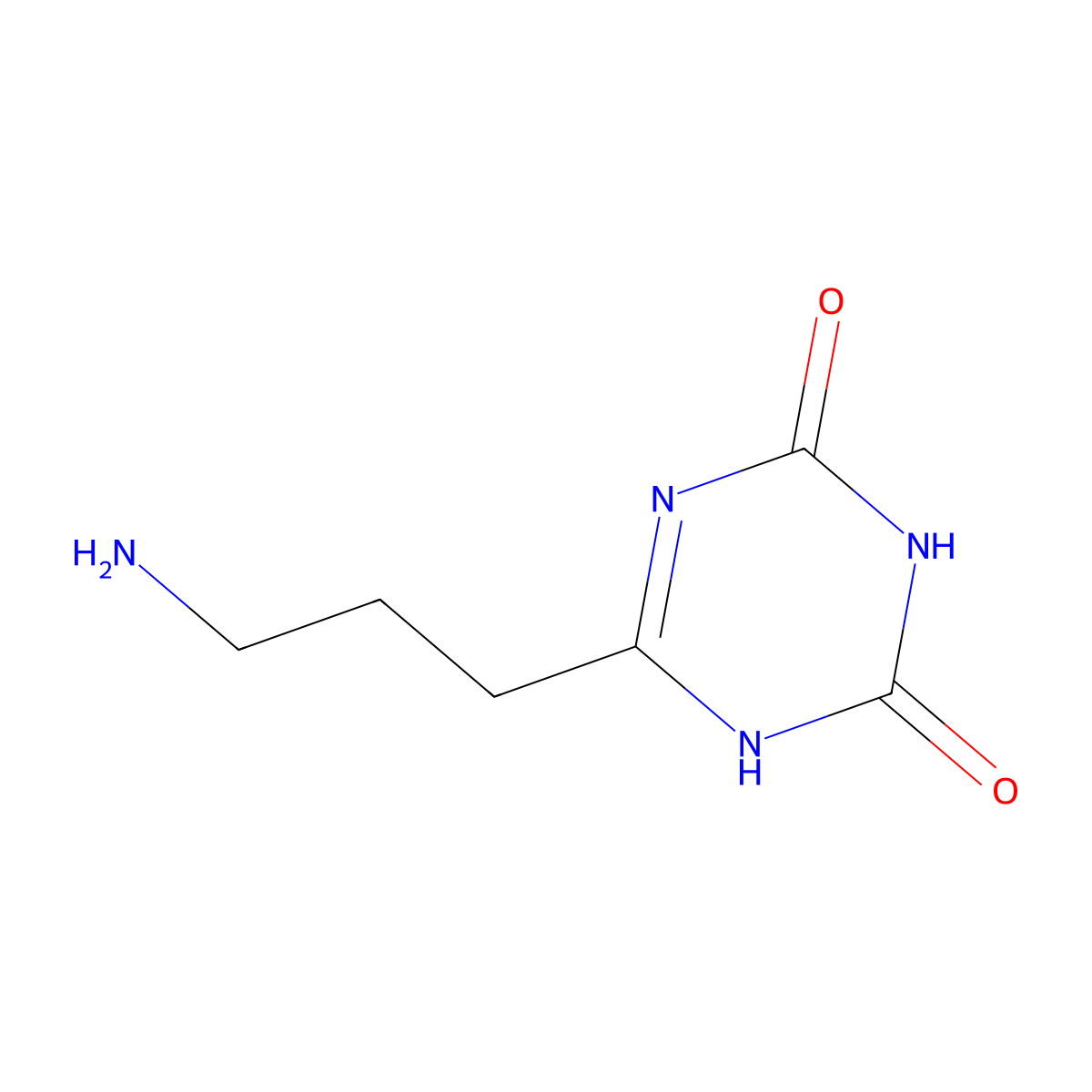 6-(3-Aminopropyl)-1,2,3,4-tetrahydro-1,3,5-triazine-2,4-dione molecular structure, CAS 2150259-31-5