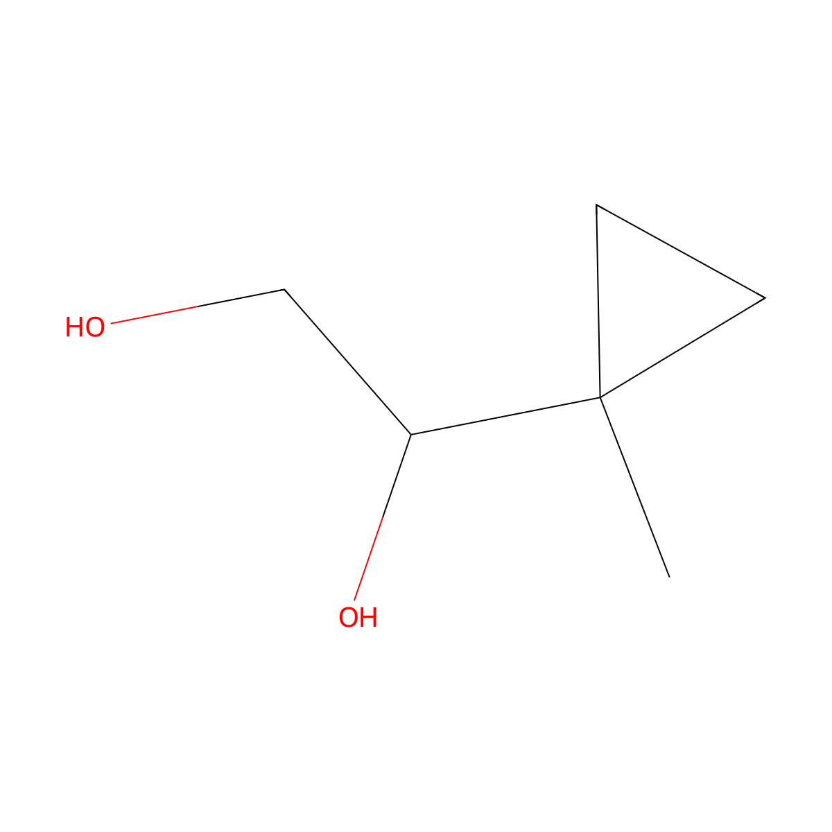 1-(1-Methyl-cyclopropyl)-ethane-1,2-diol molecular structure, CAS 2150261-19-9