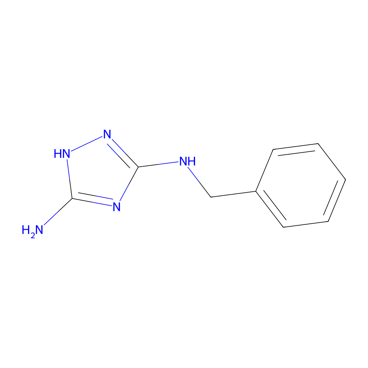 N5-Benzyl-1H-1,2,4-triazole-3,5-diamine molecular structure, CAS 21505-06-6