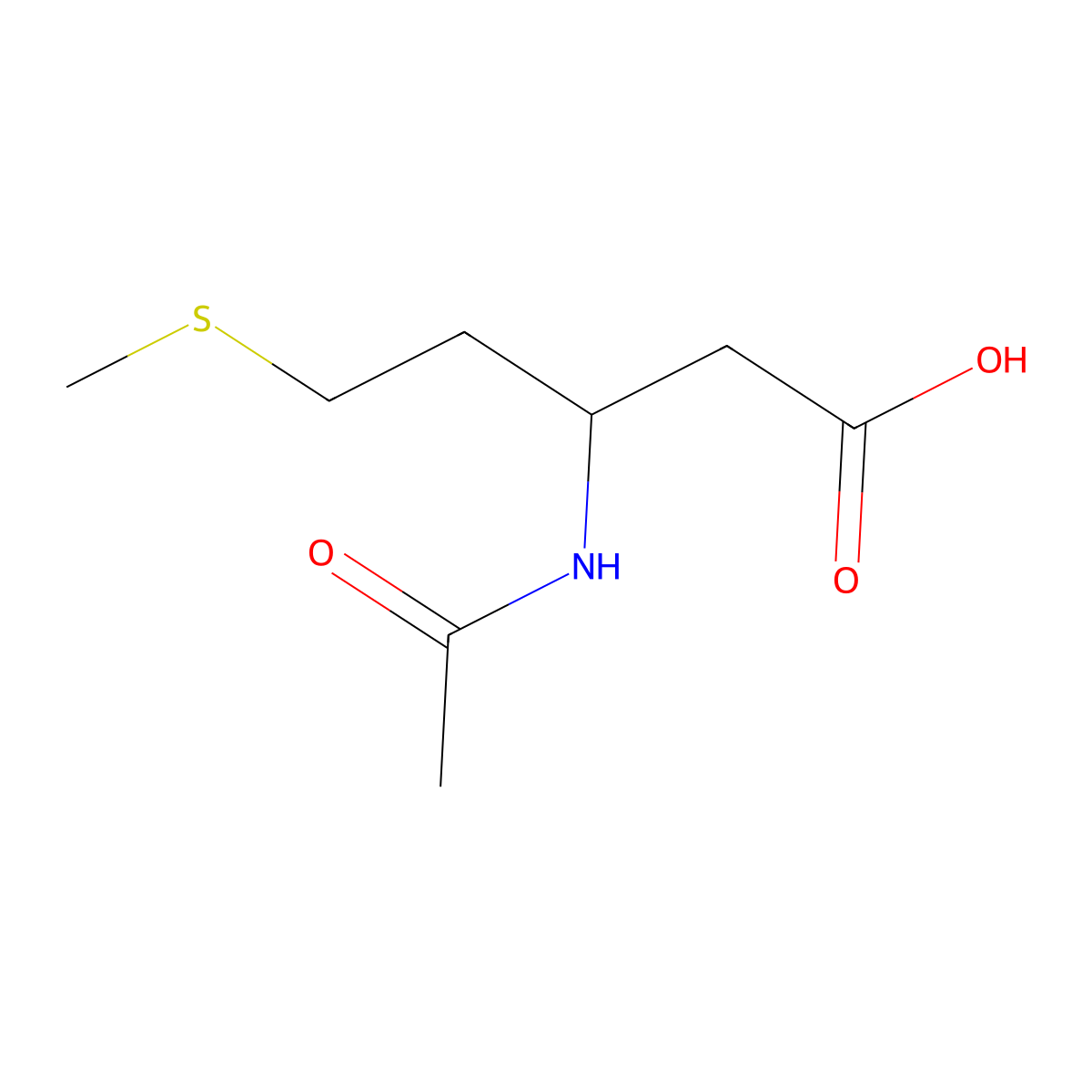 3-Acetamido-5-(methylsulfanyl)pentanoic acid molecular structure, CAS 2150649-59-3