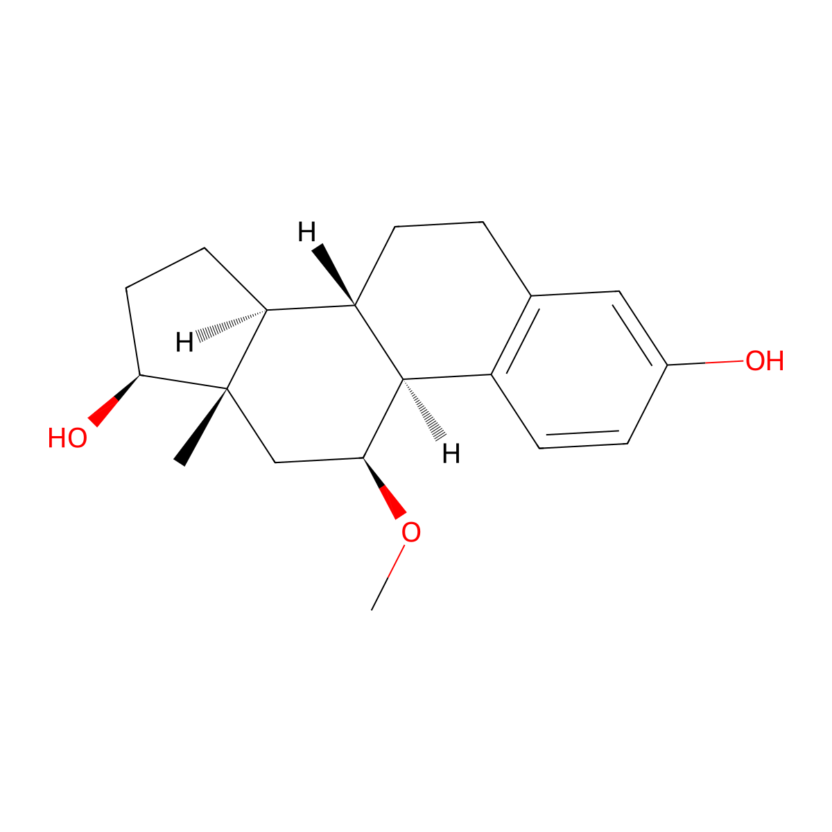 11beta-Methoxyestradiol molecular structure, CAS 21507-14-2