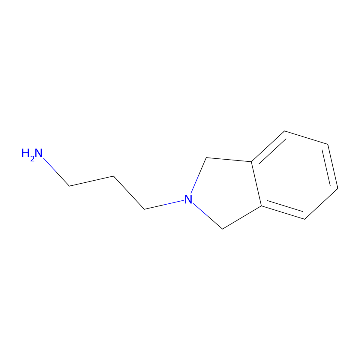 3-(1,3-Dihydro-isoindol-2-yl)-propylamine molecular structure, CAS 21507-93-7