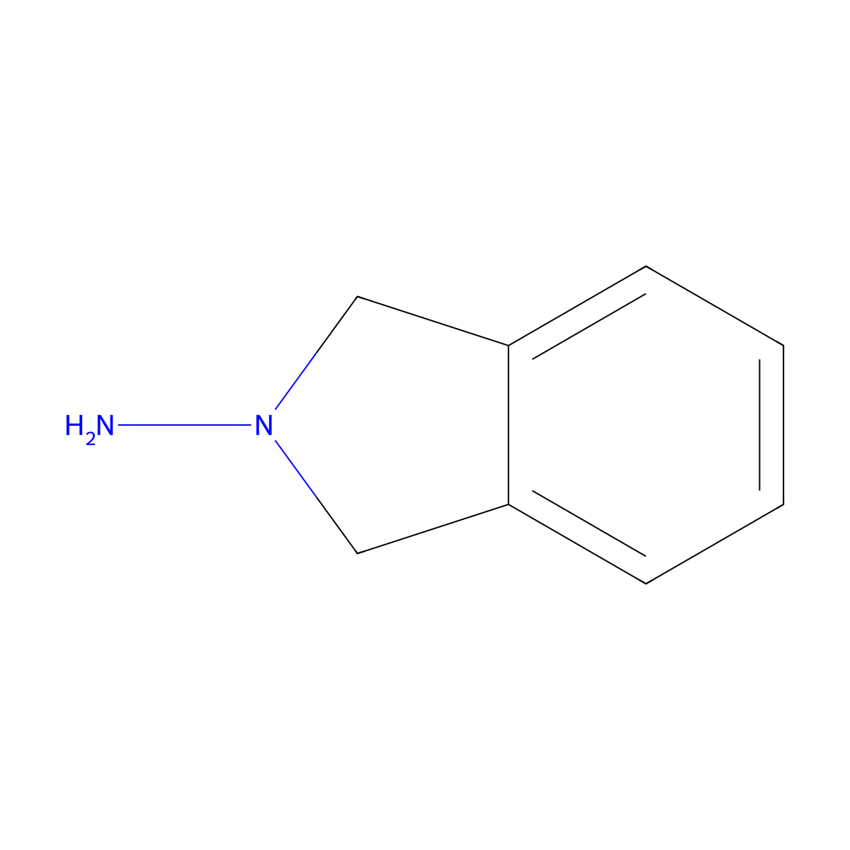 1,3-Dihydro-2H-isoindol-2-amine molecular structure, CAS 21507-95-9