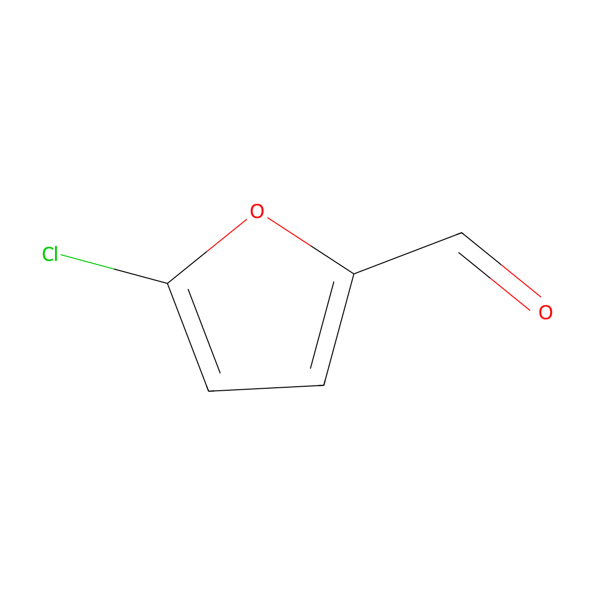 5-Chloro-2-furaldehyde molecular structure, CAS 21508-19-0