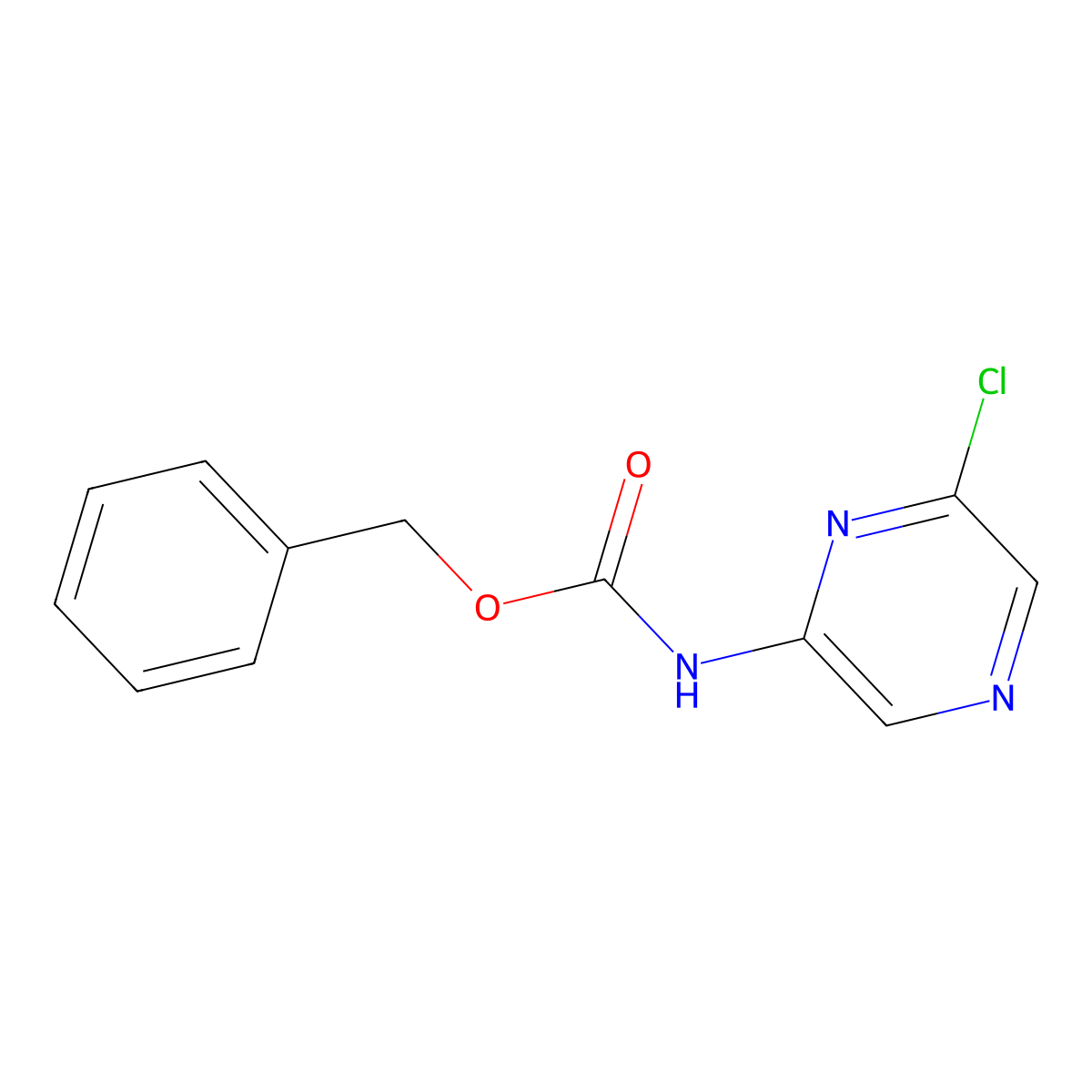 benzyl N-(6-chloropyrazin-2-yl)carbamate molecular structure, CAS 2150929-05-6