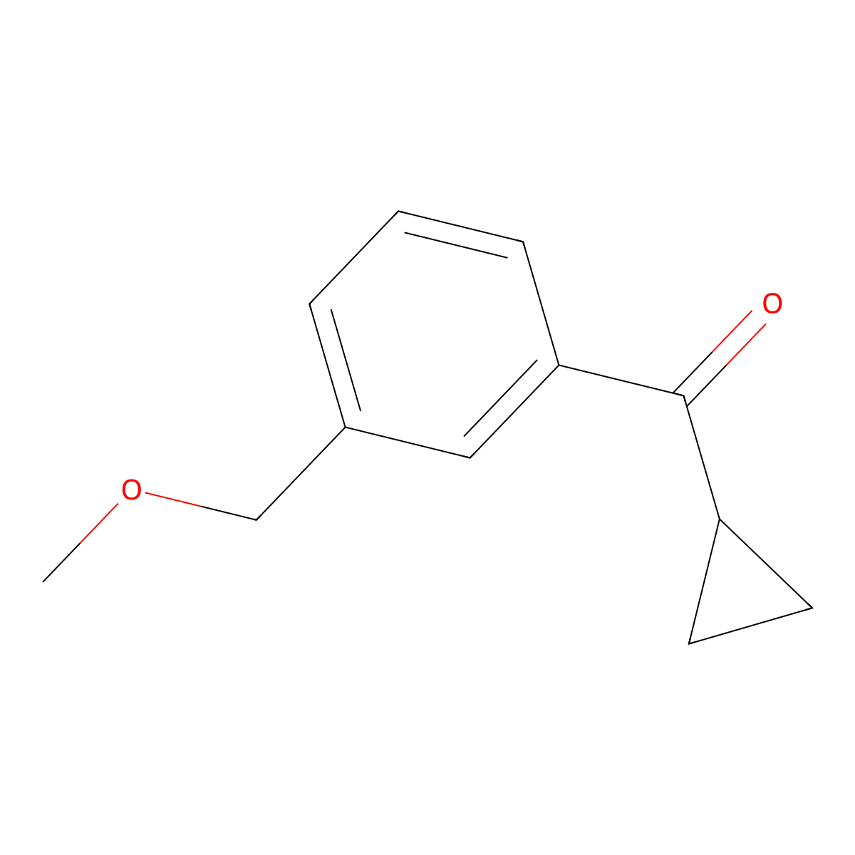 Cyclopropyl(3-(methoxymethyl)phenyl)methanone molecular structure, CAS 2150974-37-9