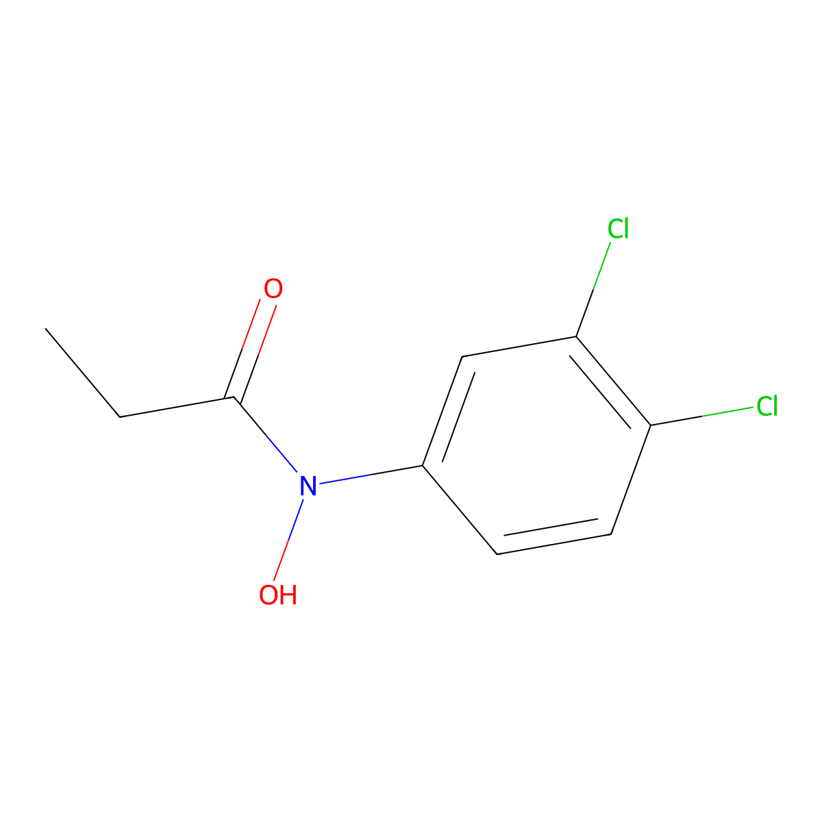 n-(3,4-Dichlorophenyl)-n-hydroxypropanamide molecular structure, CAS 2151-01-1